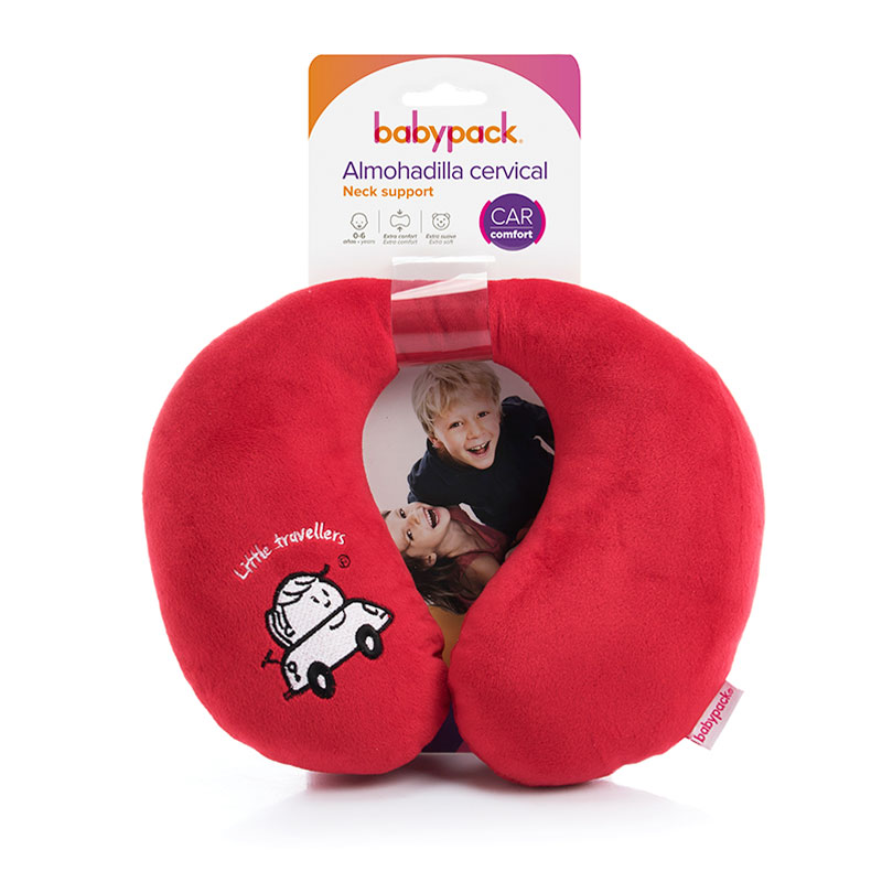 Baby neck support colour red