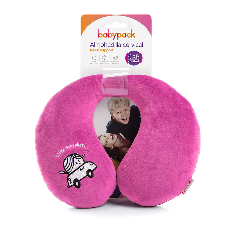 Baby neck support colour pink