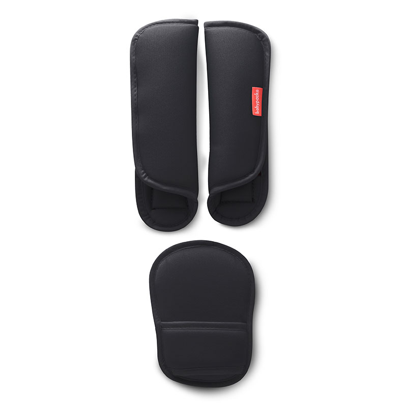 Car seat harness pad colour black