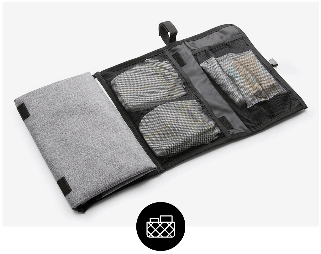 A small bag that unfolds when neccesary