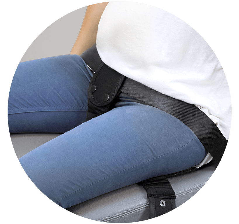 Cinturón de embarazada uso con su banda central cuando vistes pantalón