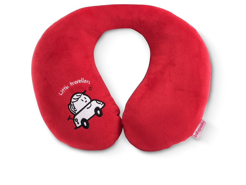 Baby neck support colour red