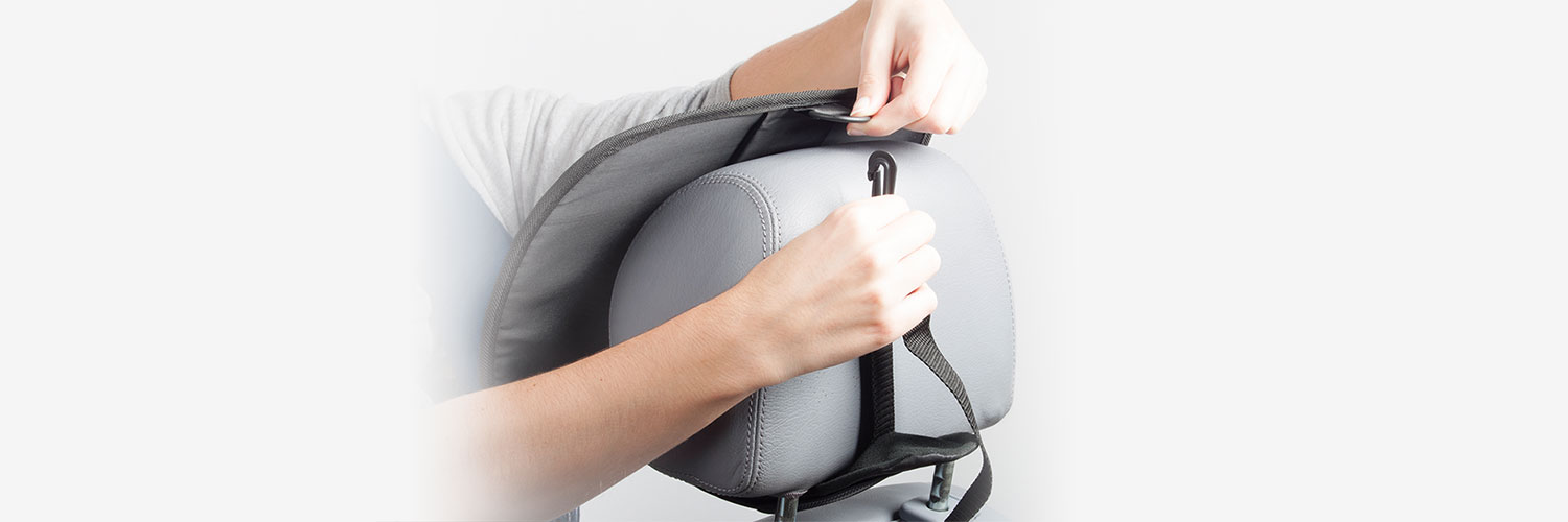 Easy to install in the car back seat headrest