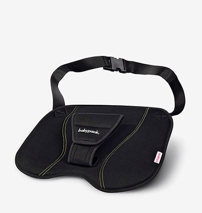 Seat belt for pregnant. Positions properly the car belt on the mom's belly during pregnancy.