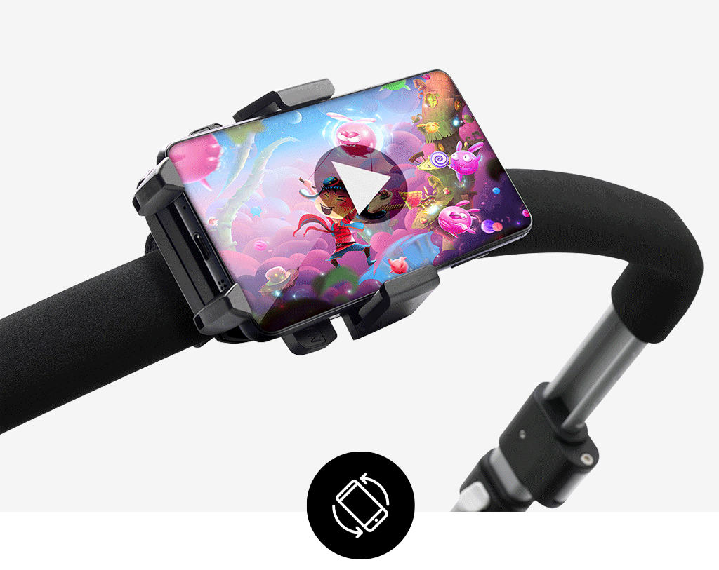 Turns from vertical to horizontal to see your favourite films.