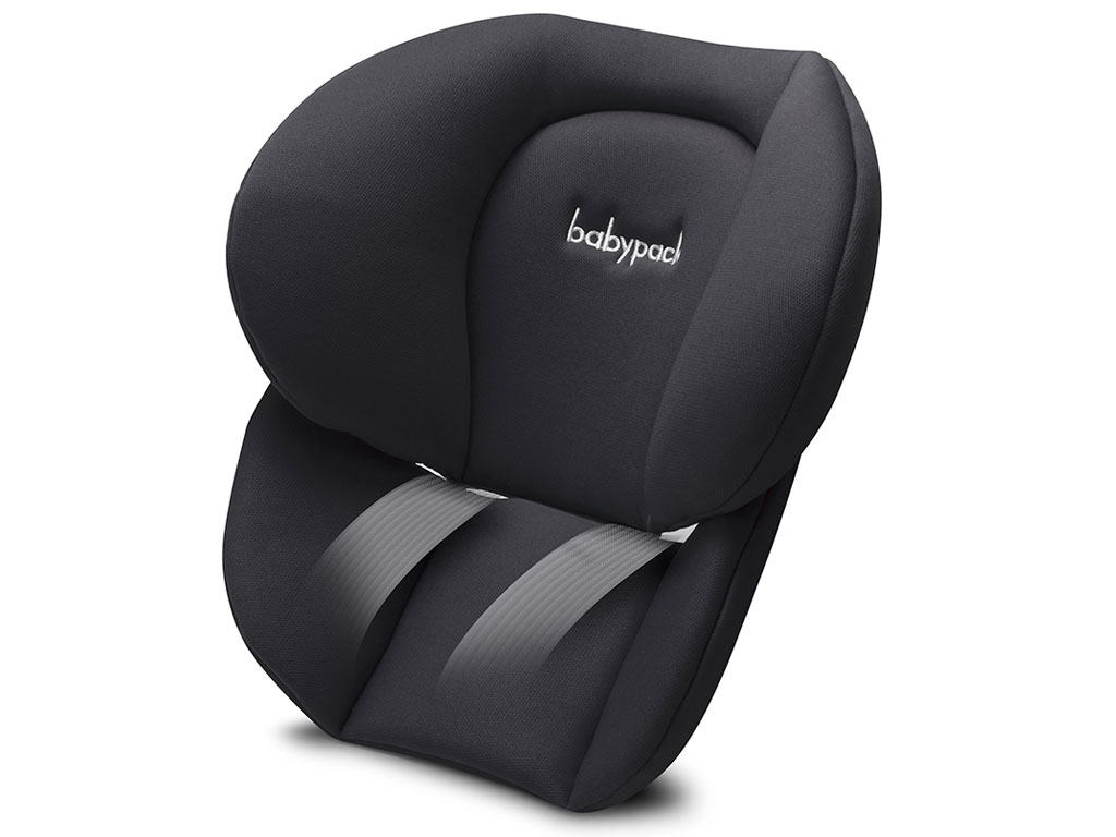 Recambio de reposacabezas negro Babypack con apoyo cervical para silla infantil de coche